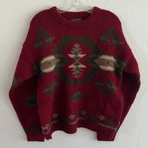 Vintage Eddie Bauer Wool Christmas Sweater